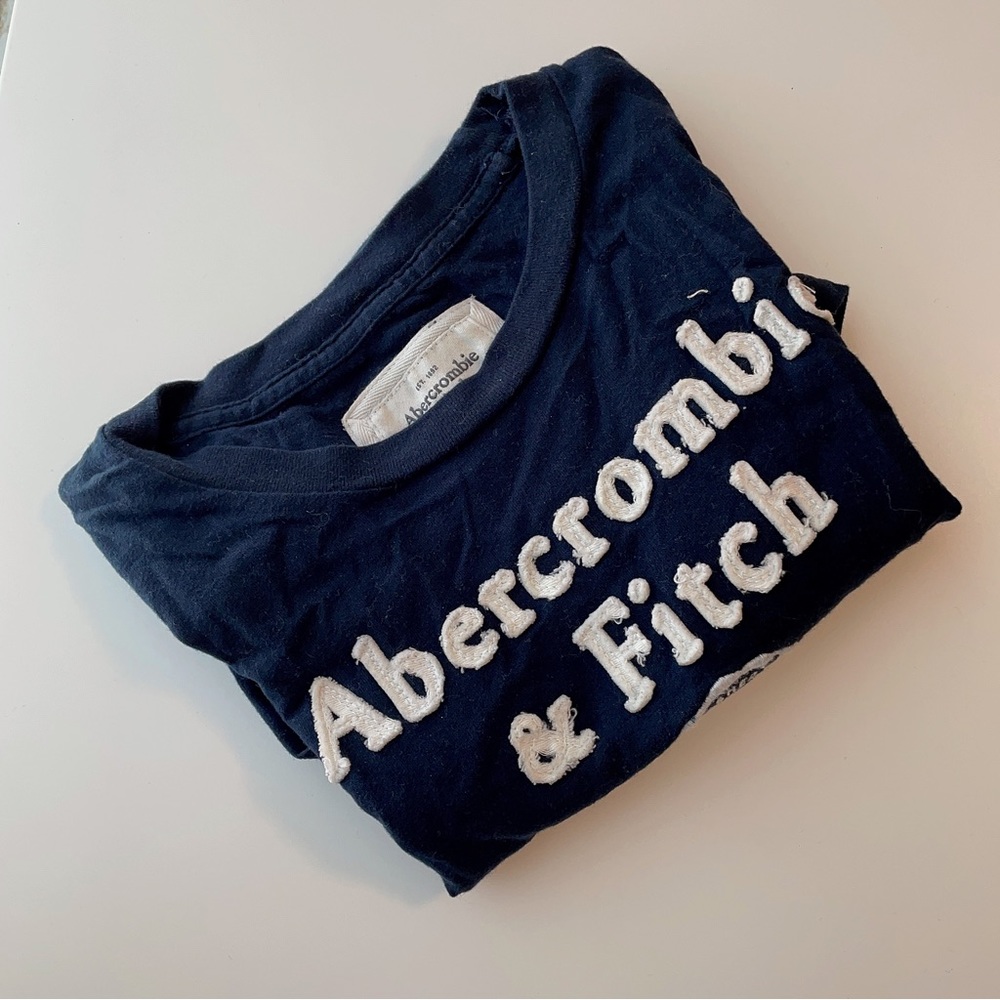Abercrombie & Fitch Navy Blue T-Shirt